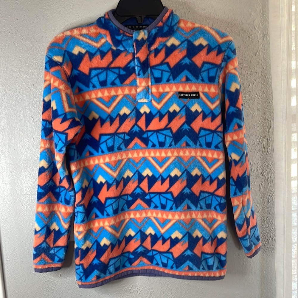 Kids Southern Marsh Fleece Sweater, Sz YL